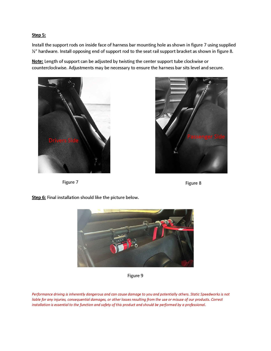 C5 Corvette Harness Bar – Matte Black