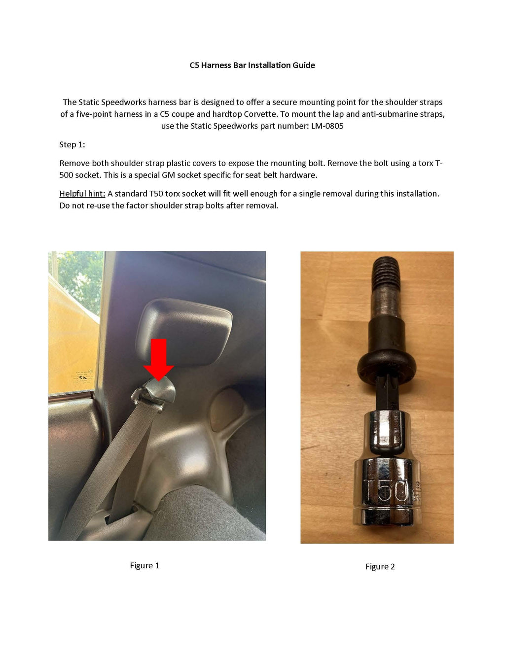 C5 Corvette Harness Bar – Custom Color